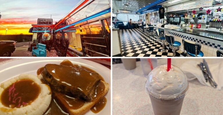 This Retro Pennsylvania Diner Serves Up Country Fried Steak And Milkshakes Under A Vintage Tin Ceiling