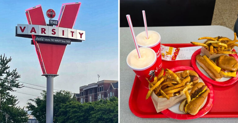 People Drive From All Over Georgia For The Chili Slaw Dogs At This Old Varsity Counter
