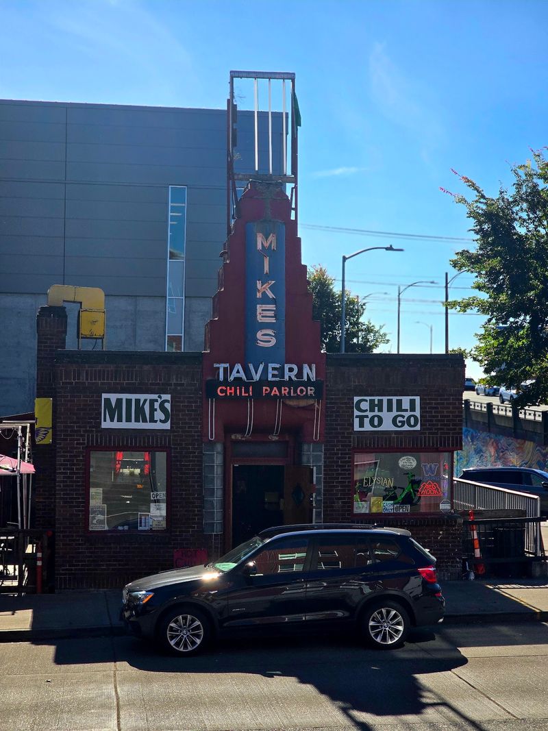 A Ballard Corner With a Big Sign A Ballard Corner With a Big Sign