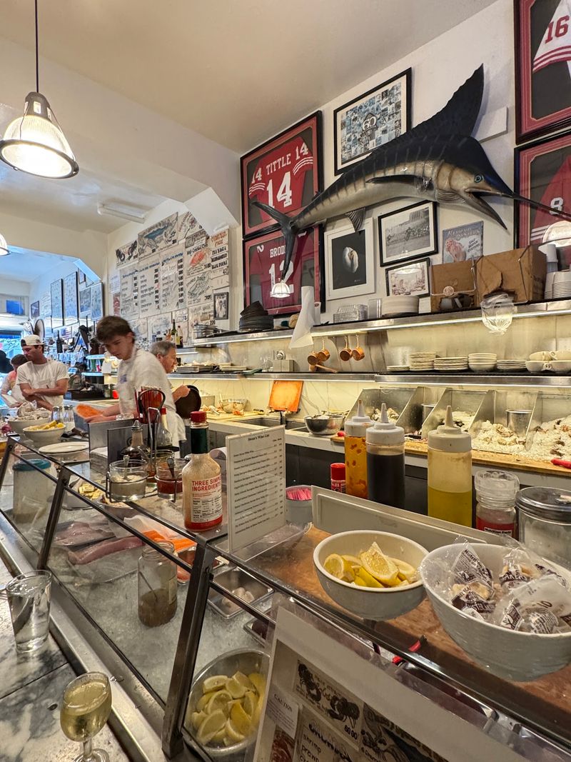 A Fish Market Counter on Polk Street