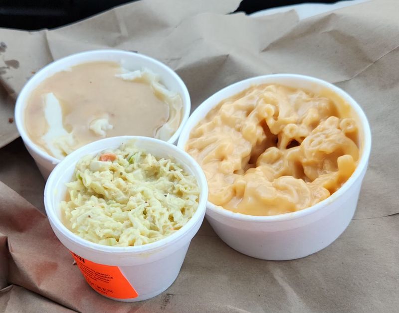 A Glass Case Full of Homemade Sides