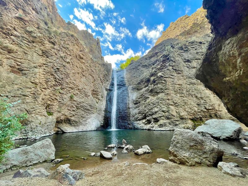 A Hidden Falls in the Owyhee Desert A Hidden Falls in the Owyhee Desert