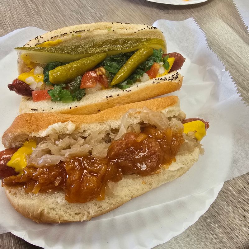 A Map of America in Hot Dog Form A Map of America in Hot Dog Form