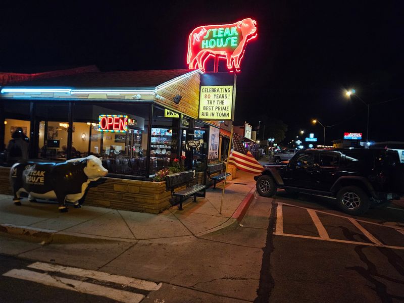 A Neon Cow on the Mother Road