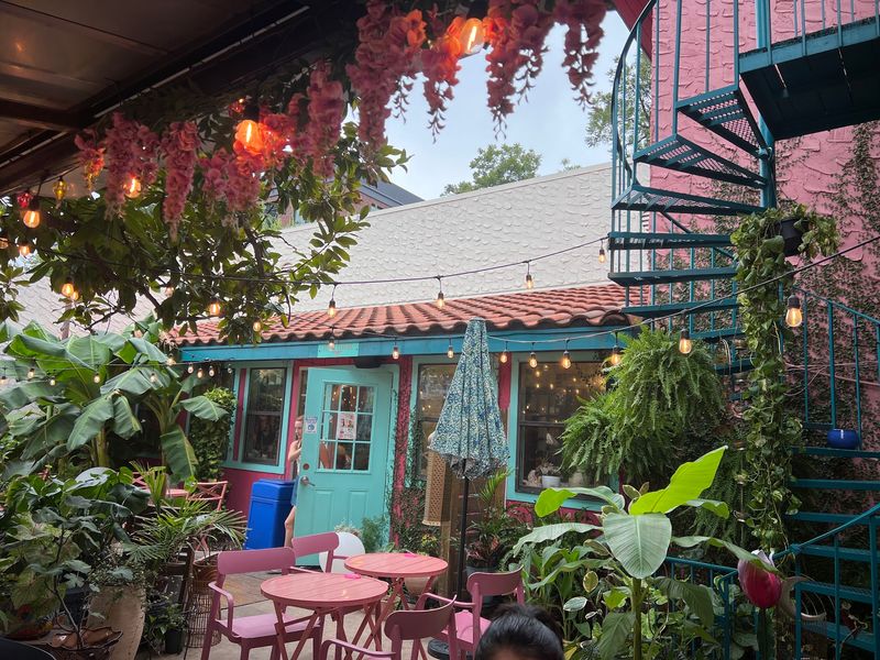 A Patio Buried in Greenery
