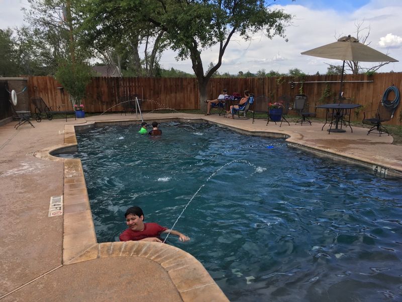 A Private Pool Off to the Side