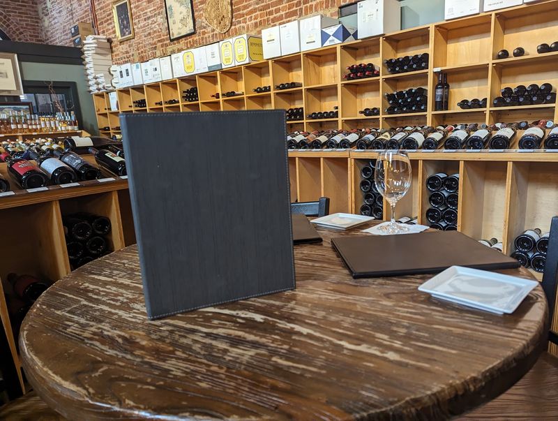 A Wine Shop With Tables on East Broad Street