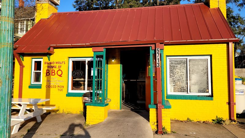 A Yellow Smokehouse on Harford Road