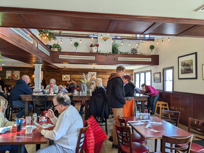 An Art Piece Hanging Over Breakfast An Art Piece Hanging Over Breakfast