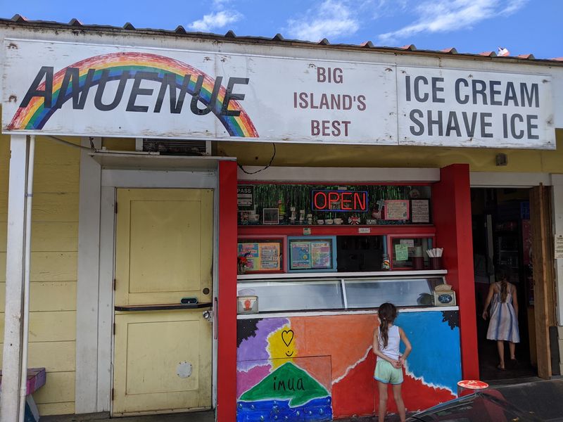 Anuenue Shave Ice, Honokaa, Hawaii Island