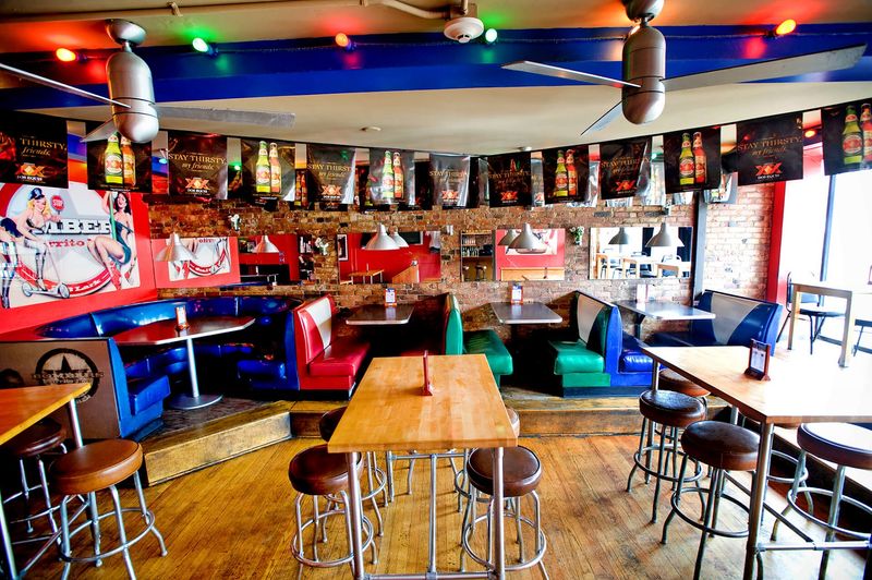 Bar on the Left, Tables on the Right