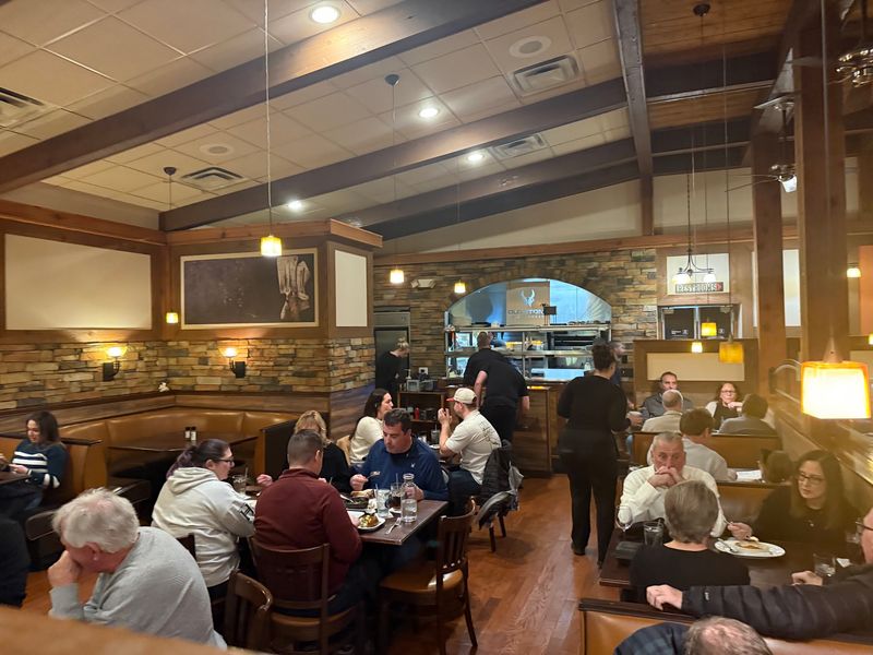 Beams, Booths, and a Lodge-Style Room