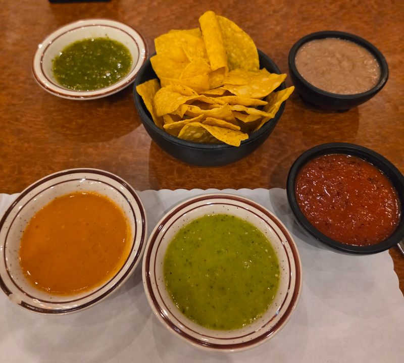 Bean Dip, Chips, and Tableside Guacamole