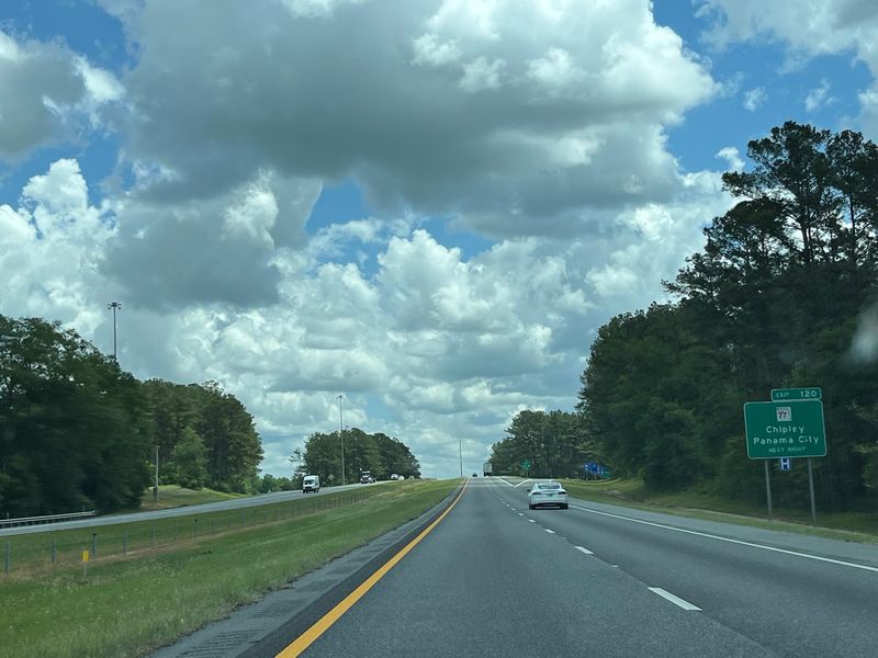 Between Tallahassee and Pensacola