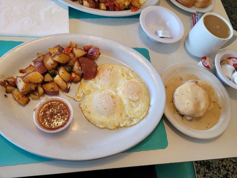Biscuits, Gravy, and Fluffy Stacks