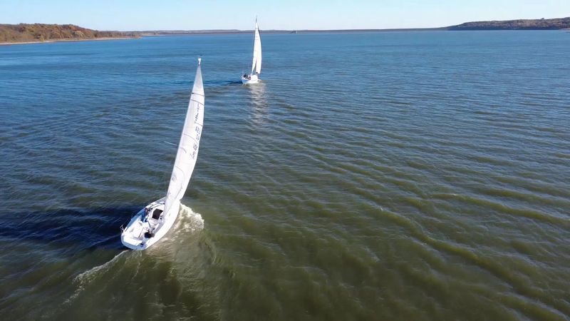 Boating Across A Roomy Reservoir