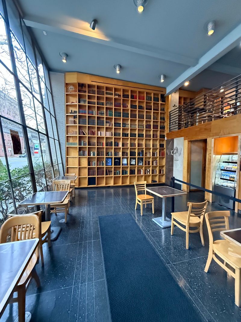 Bookshelves, Big Windows, and a Library Mood