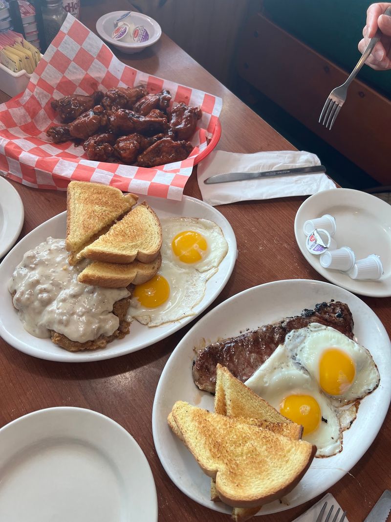 Breakfast Plates Before the Border Run