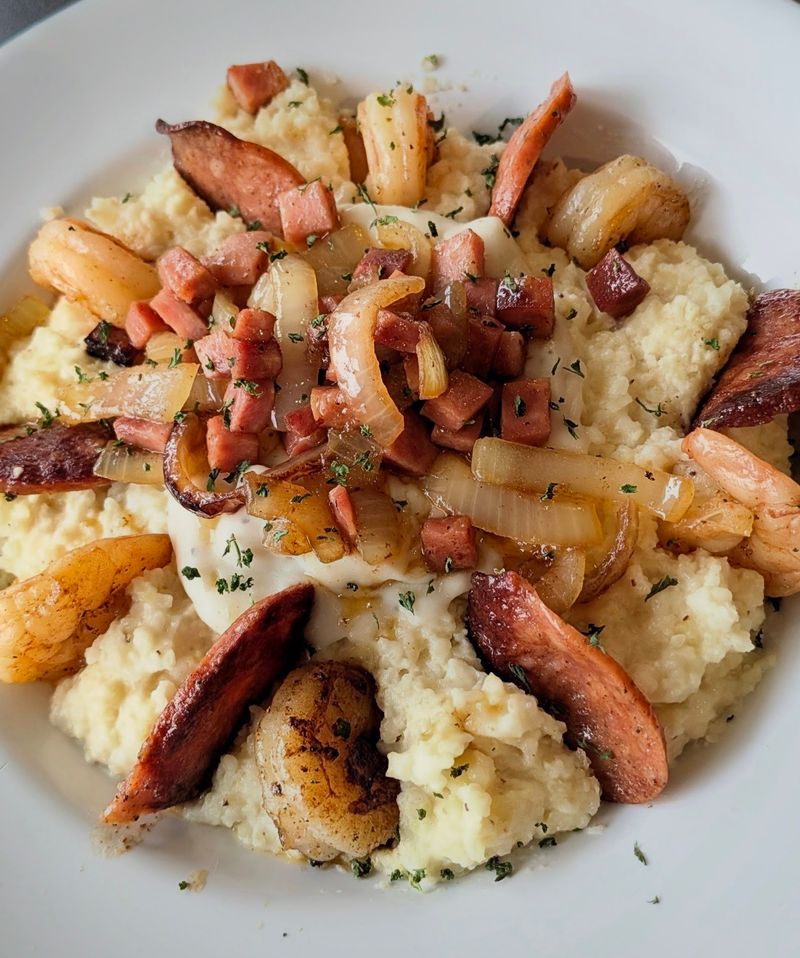 Breakfast Plates and Southern Grits