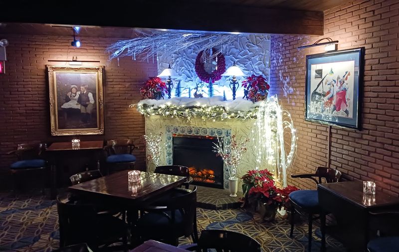 Brick, Booths, and a Retro Glow