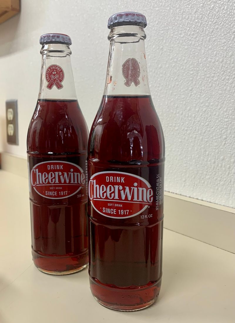 Cheerwine in a Glass Bottle