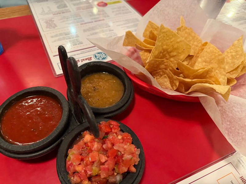 Chips, Three Salsas, and a Lot of Refills