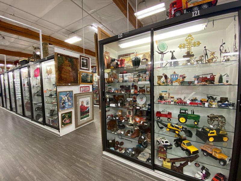 Coins, Knives and Glass Case Treasures