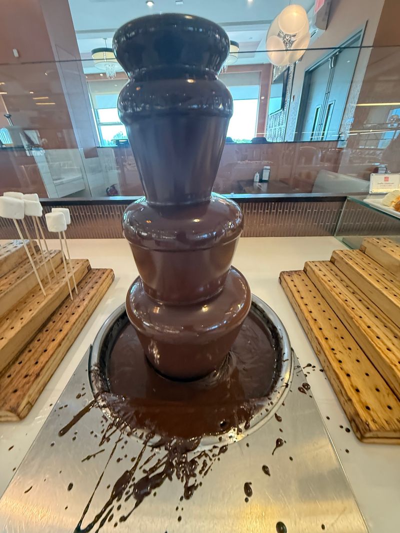 Cotton Candy and a Chocolate Fountain