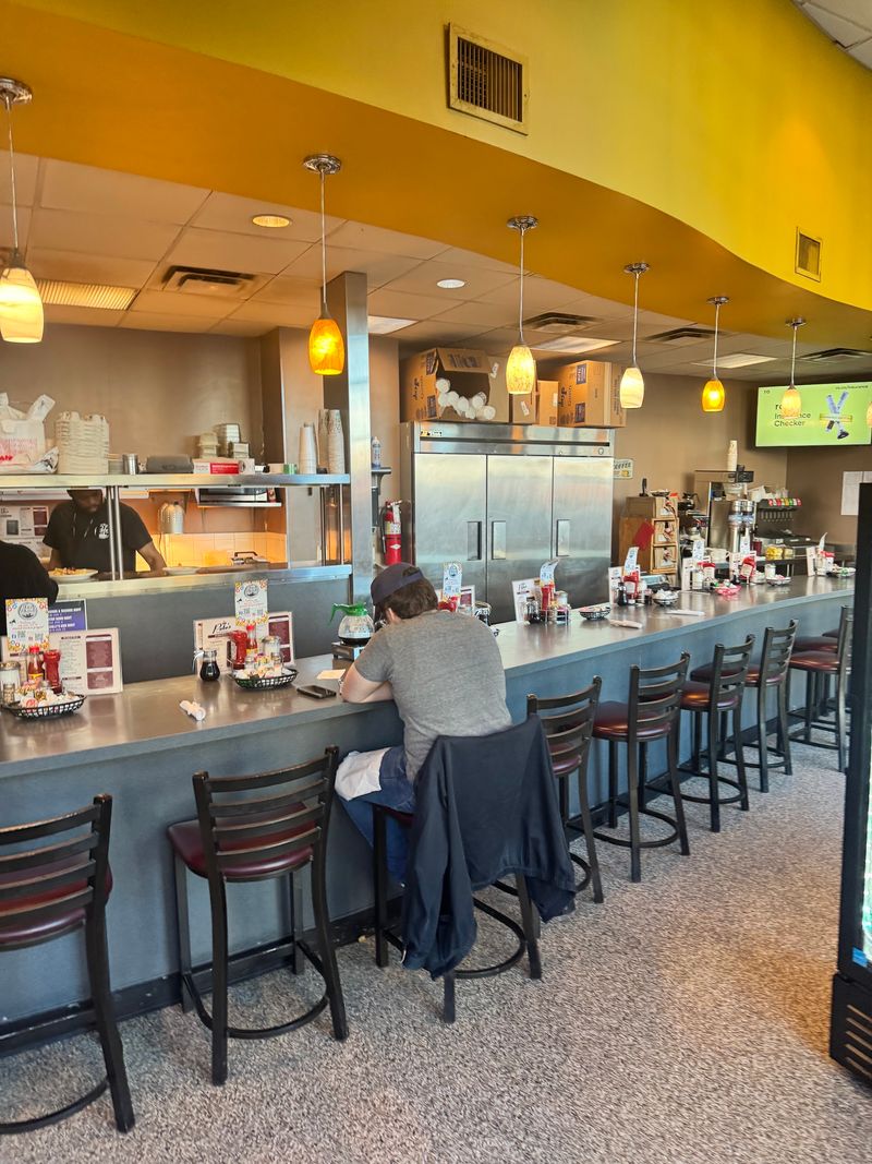 Counter Seats and a Celebrity Wall