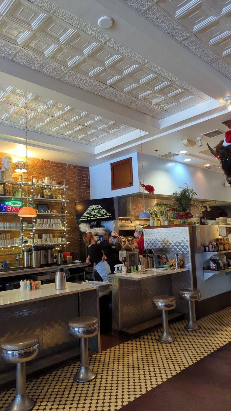 Counter Stools, Booths, and a Patio Counter Stools, Booths, and a Patio