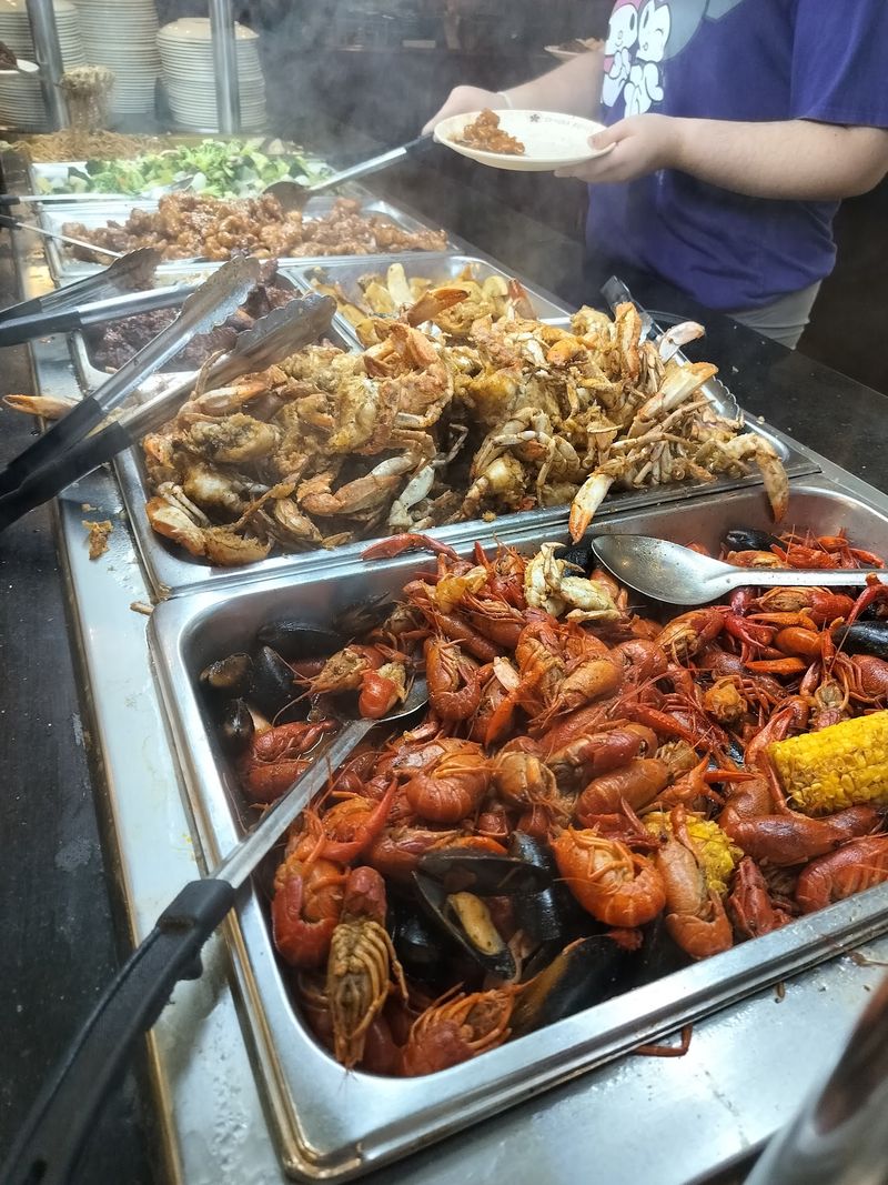 Crab Legs, Crawfish, and the Seafood Spread