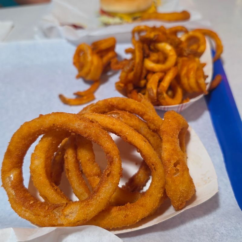 Curly Fries, Onion Rings, and Thick Shakes