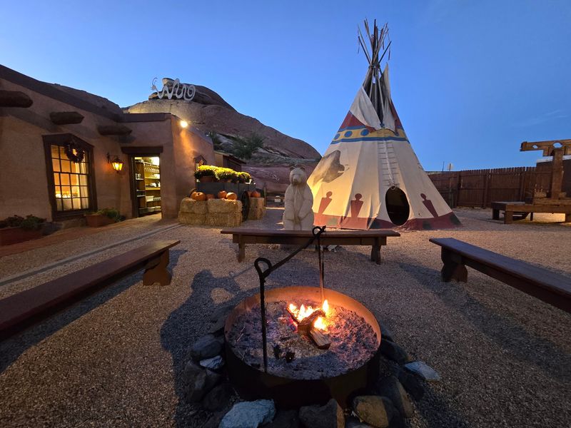 Fire Pits Against the Mountain Chill
