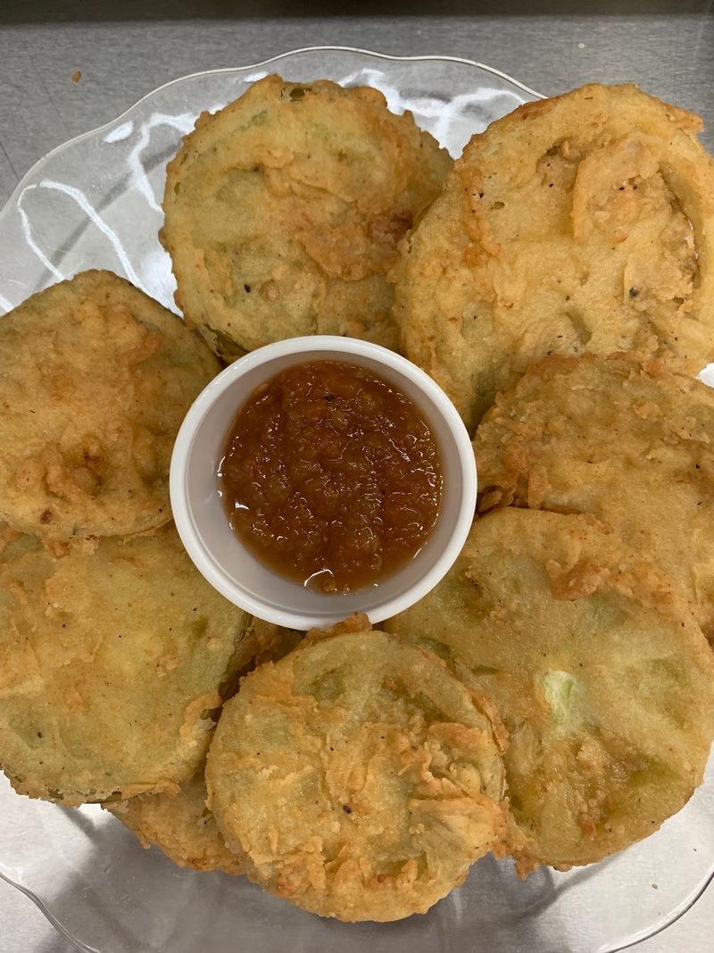Fried Green Tomatoes with Chutney