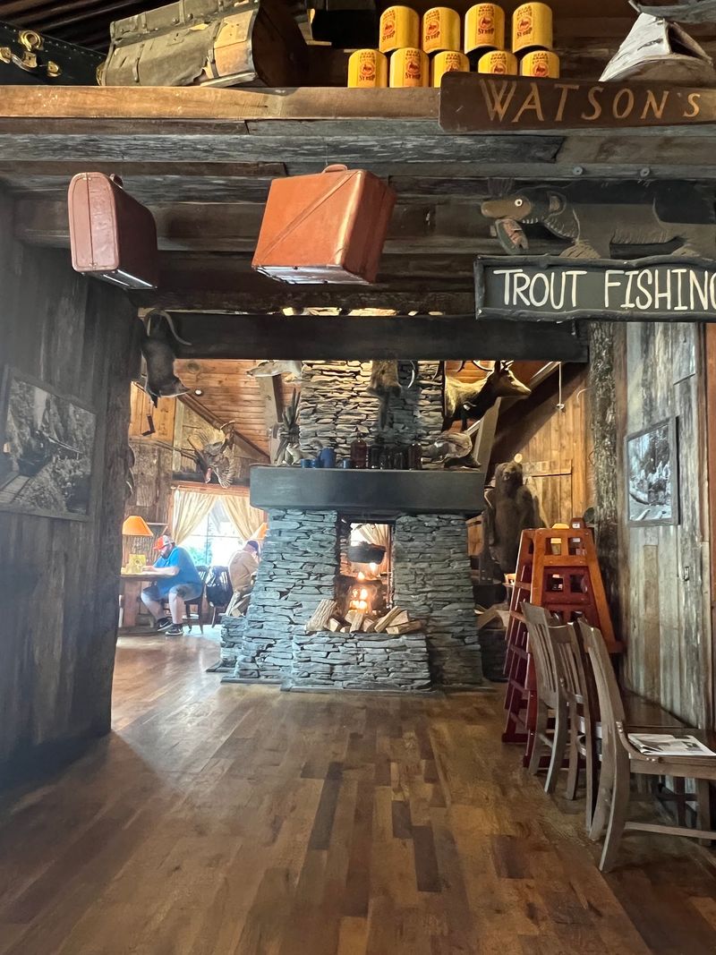 Frontier Decor With a Roaring Centerpiece