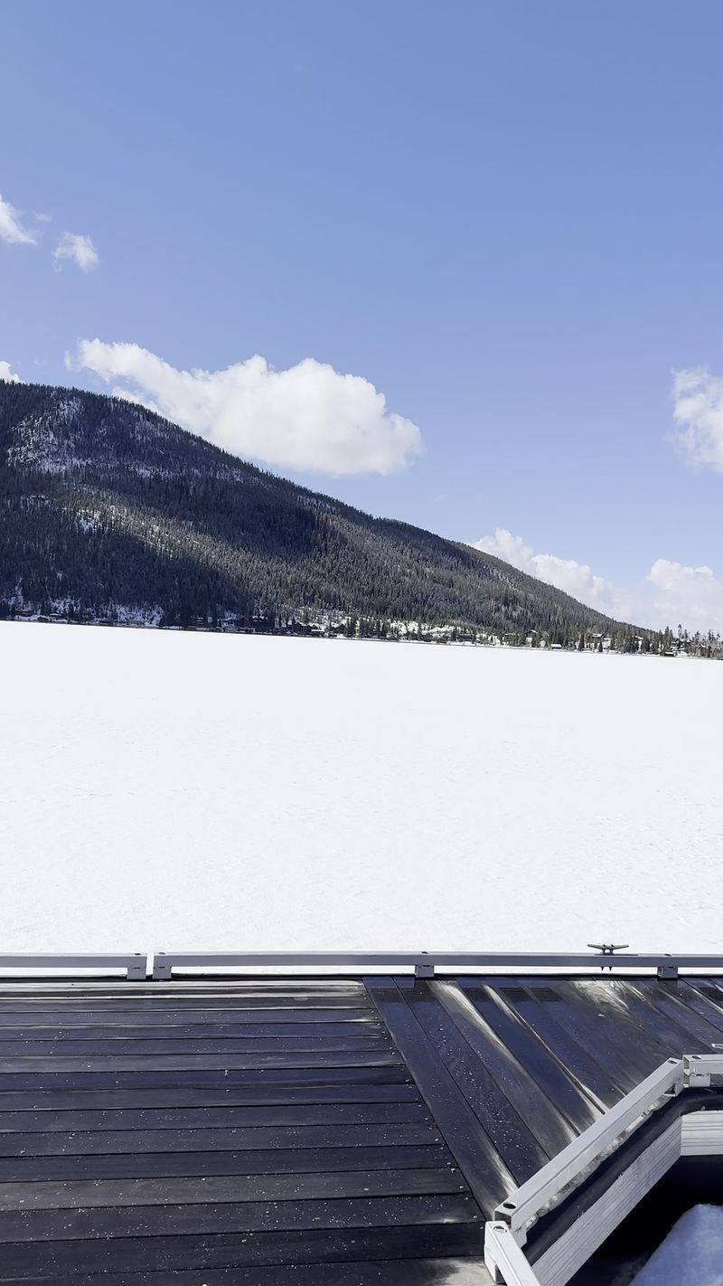 Frozen Lake Fun in Winter