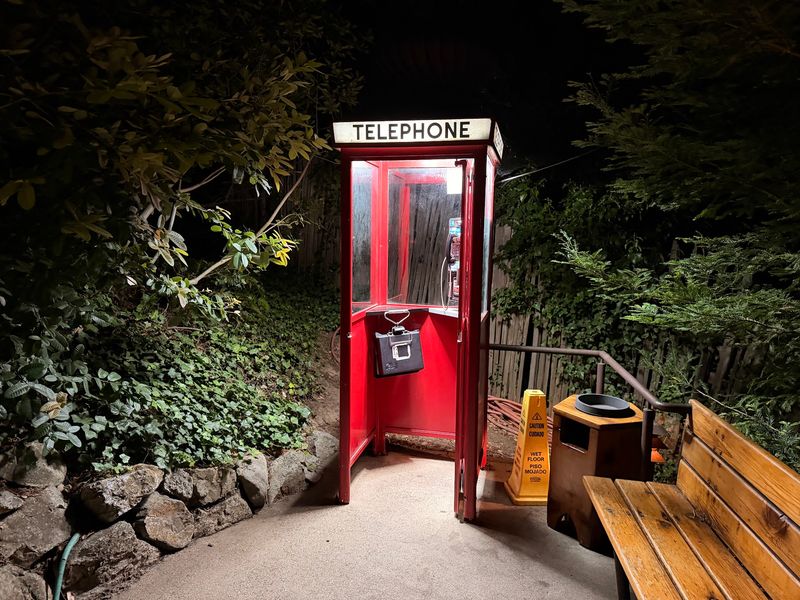 Gift Shop, Cafe, and a Retro Phone Booth