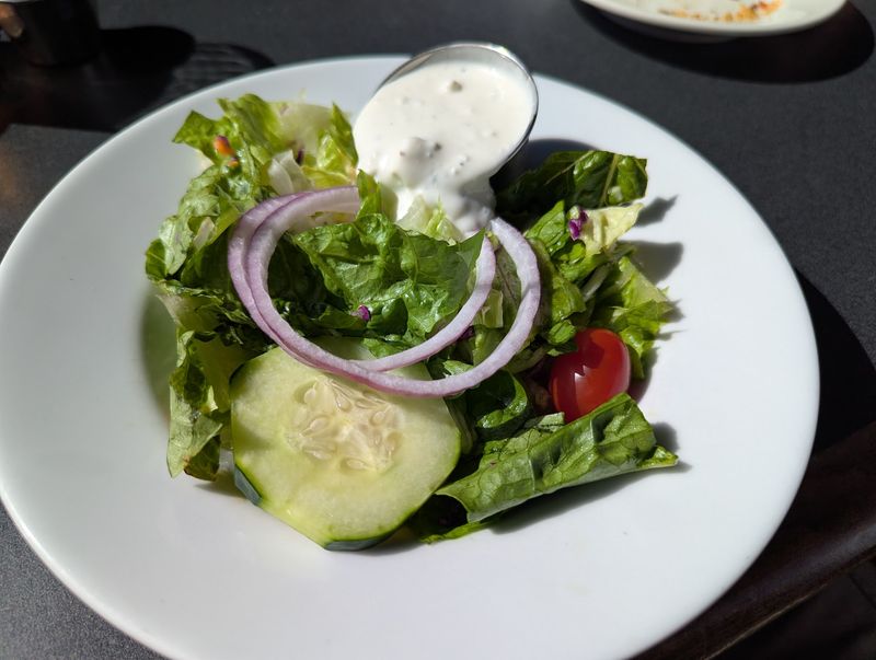 Greek Salad and Cheese Grits on the Side Greek Salad and Cheese Grits on the Side