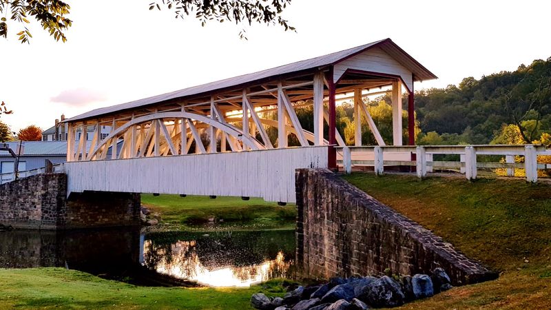 Hall's Mill Historic Covered Bridge, Hopewell, PA