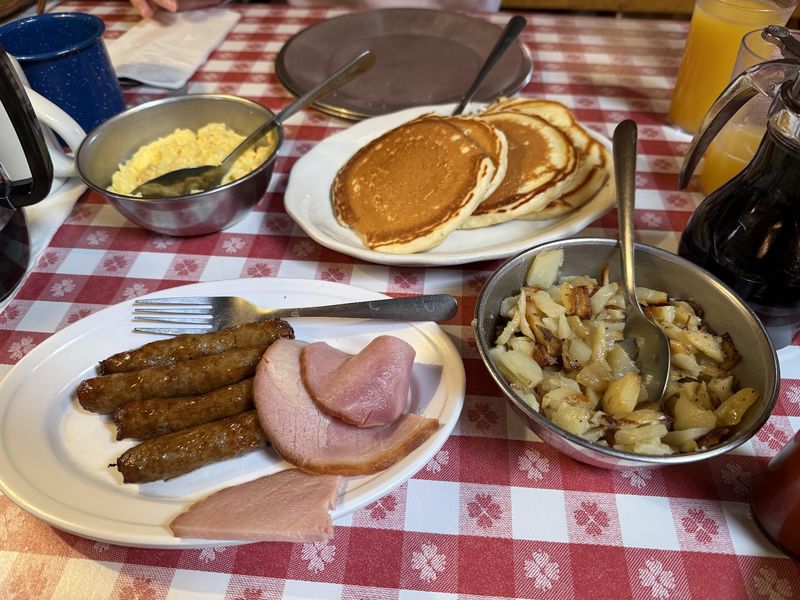Ham, Sausage, and Biscuits With Gravy