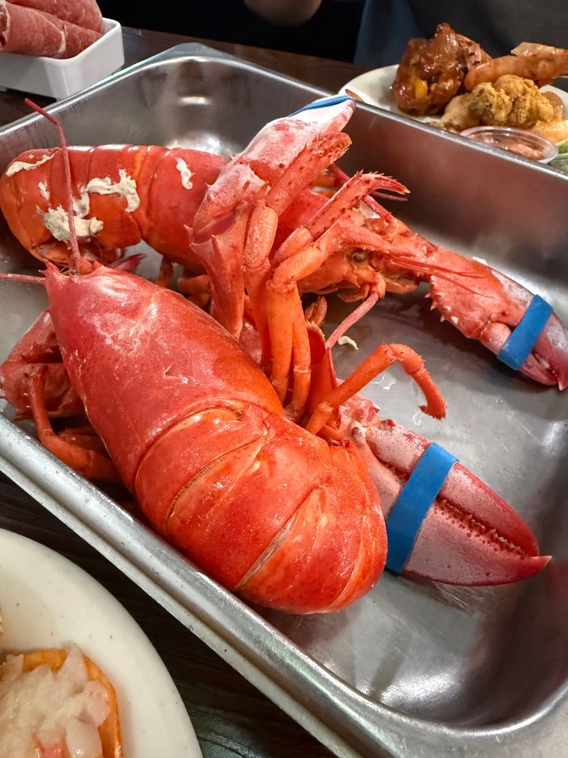 Lobster, Shrimp, and a Crowded Seafood Line