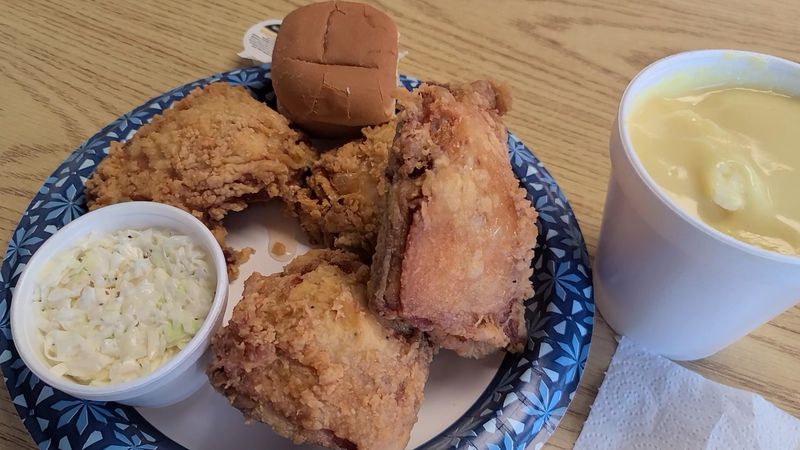 Mashed Potatoes, Gravy, and Slaw