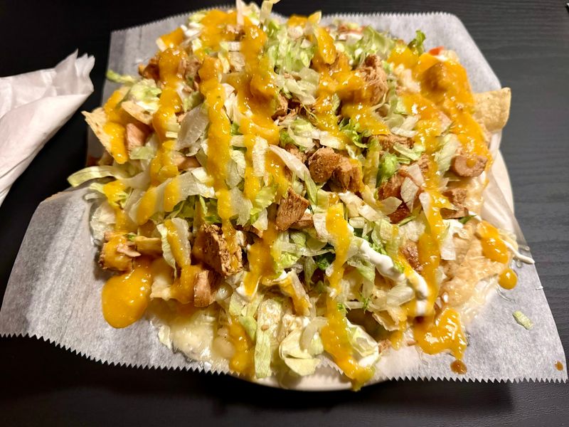 Nachos That Swallow the Plate