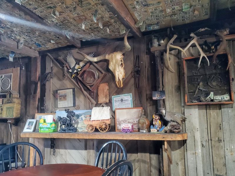 Old West Decor and Hot Sauce Shelves