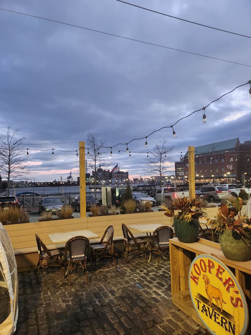 Patio Seats and Harbor Views