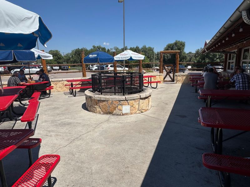 Picnic Tables, Sports Flags and a Patio