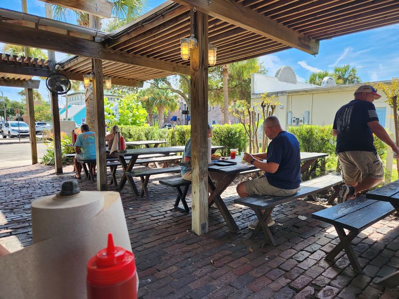 Picnic Tables Under the Florida Sky