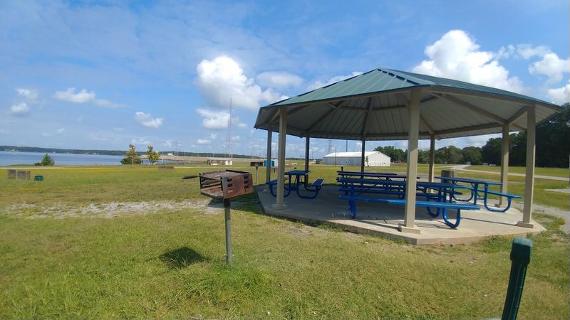 Picnic Tables in the Shade