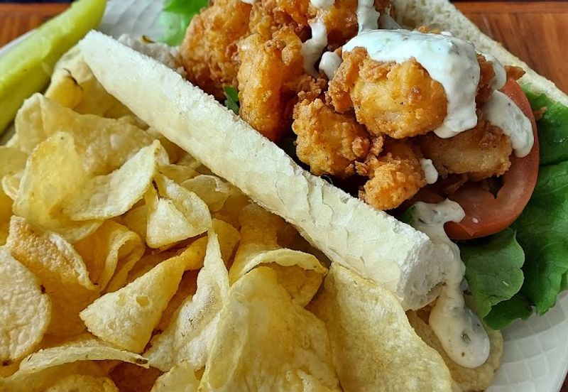 Po'boys, Gumbo and a Basket of Fried Oysters Po'boys, Gumbo and a Basket of Fried Oysters