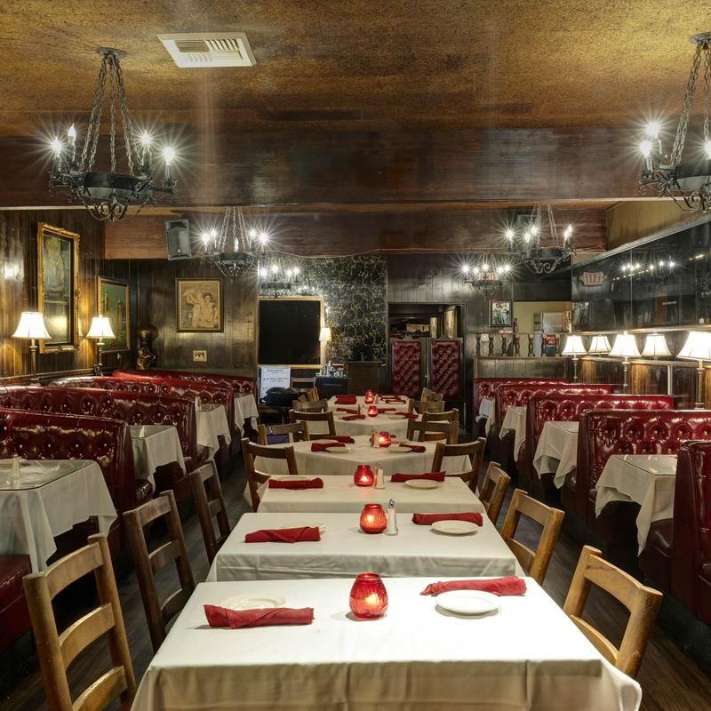 Red Leather Booths and a 1950s Look